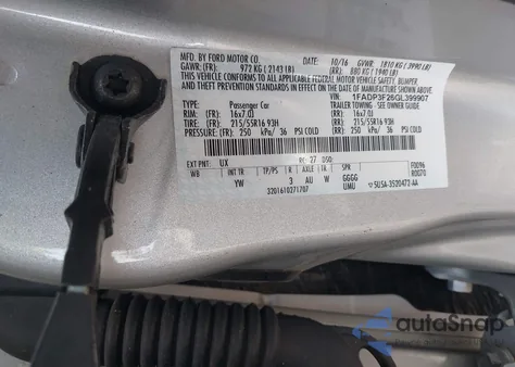 2016 Ford Focus Se from USA, damaged, VIN 1FADP3F26GL399907